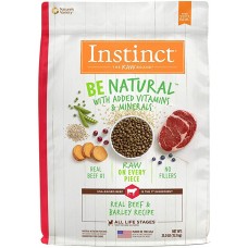 Instinct Be Natural Real Beef & Brown Rice Recipe Dog Dry Food 25lb