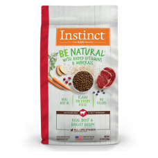 Instinct Be Natural Real Beef & Brown Rice Recipe Dog Dry Food 4.5lb