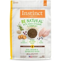 Instinct Be Natural Real Chicken & Brown Rice Recipe Dog Dry Food 25lb
