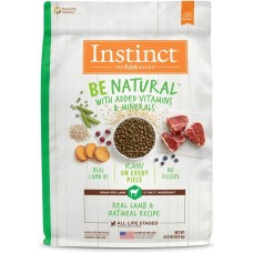 Instinct Be Natural Real Lamb & Oatmeal Recipe Dog Dry Food  24lb