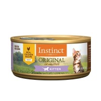 Instinct Cat Canned Food Original Pate Recipe w/Real Chicken Kitten 5.5oz x6