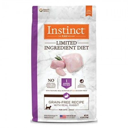 Instinct Cat Dry Food Limited Ingredients Diet Recipe w/Rabbit 4.5lb