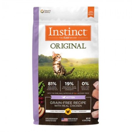 Instinct Cat Dry Food Original Grain-Free Recipe w/Chic for Kitten 4.5lb