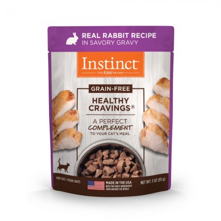 Instinct Cat Healthy Cravings Savory Gravy Topper Rabbit 3oz (6 Pkts)