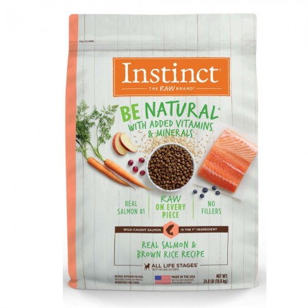Instinct Dog Be Natural Recipe Salmon and Brown Rice 24lb