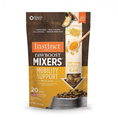 Instinct Raw Boost Mixers Freeze Dried Chicken for Mobility Support Dog Food 5.5oz
