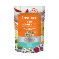 Instinct Dog Food Raw Longevity Freeze Dried Raw Meals Cage-Free Chicken Recipe For Puppies 9.5oz