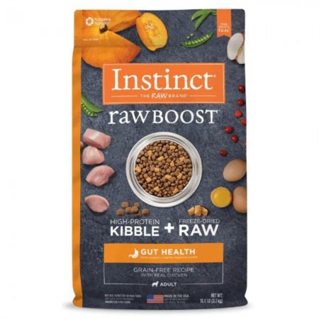 Instinct Dog Raw Boost Kibble w/ Freeze Dried Gut Health Chicken 18lb