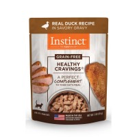 Instinct Healthy Cravings Grain-Free Real Duck Recipe in Savory Gravy Cat Wet Food Topper 3oz