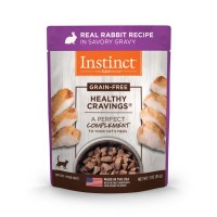 Instinct Healthy Cravings Grain-Free Real Rabbit Recipe in Savory Gravy Cat Wet Food Topper 3oz