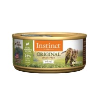 Instinct Original Grain-Free Pate Recipe With Real Venison Cat Wet Food 5.5oz (6 Cans)