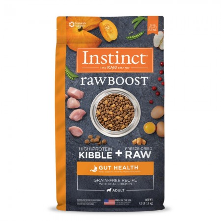 Instinct Raw Boost Grain-Free kibble Gut Health Recipe Dog Dry Food 4lb