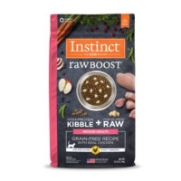 Instinct Raw Boost Kibble + Raw Freeze Dried Healthy Indoor Grain-Free Recipe with Real Chicken Cat Dry Food 5lb