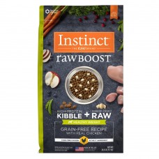 Instinct Raw Boost Kibble + Raw Freeze Dried Healthy Weight Grain-Free Recipe with Real Chicken Dog Dry Food 20lb