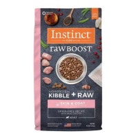 Instinct Raw Boost Kibble + Raw Freeze Dried Skin and Coat Grain-Free Recipe with Real Chicken Dog Dry Food 4lb