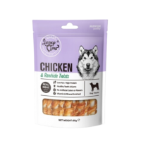 Jerky Time Dog Treat Chicken & Rawhide Twists 80gx3