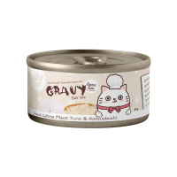 Jolly Cat Gravy Series Fresh White Meat Tuna And Katsuobushi 80g (24 cans)