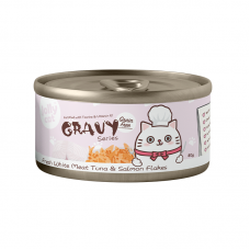 Jolly Cat Gravy Series Fresh White Meat Tuna And Salmon Flakes 80g