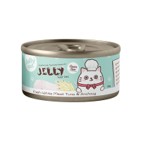 Jolly Cat Jelly Series Fresh White Meat Tuna And Anchovy 80g (24 Cans)