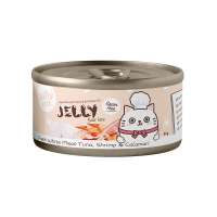 Jolly Cat Jelly Series Fresh White Meat Tuna, Shrimp And Calamari 80g (24 cans)