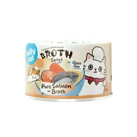 Jollycat Broth Series Complete & Balanced Pure Salmon 80g