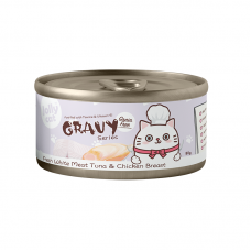 Jollycat Gravy Series Fresh White Meat Tuna & Chicken Breast 80g (24 cans)