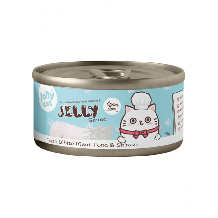 Jollycat Jelly Series Fresh White Meat Tuna And Shirasu 80g (24 cans)