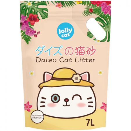 Jollycat Litter Daizu Fresh Tofu Clumping Hawaiian Tropical 7L