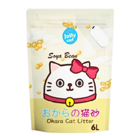Jollycat Litter Okara Tofu Soya Bean 6L X6