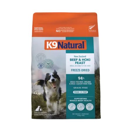 K9 Natural New Zealand Freeze Dried Food Beef & Hoki 1.8kg