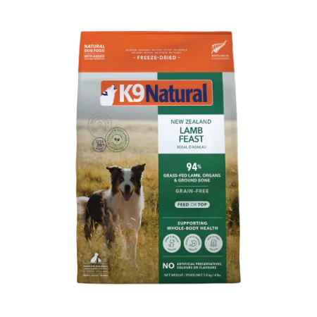 K9 Natural New Zealand Freeze Dried Food Lamb 1.8kg