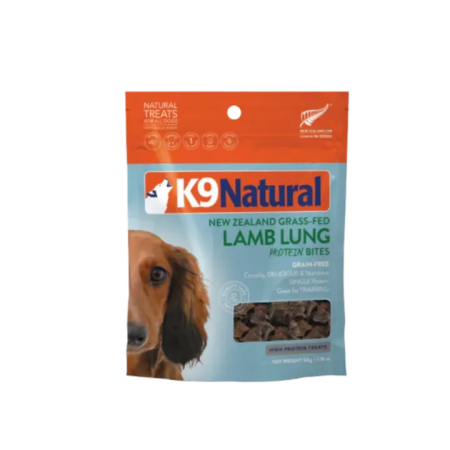 K9 Natural Treats Protein Bites Lamb Lung 50g