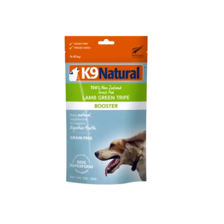 K9 Natural New Zealand Freeze Dried Booster Lamb Green Tripe 57g