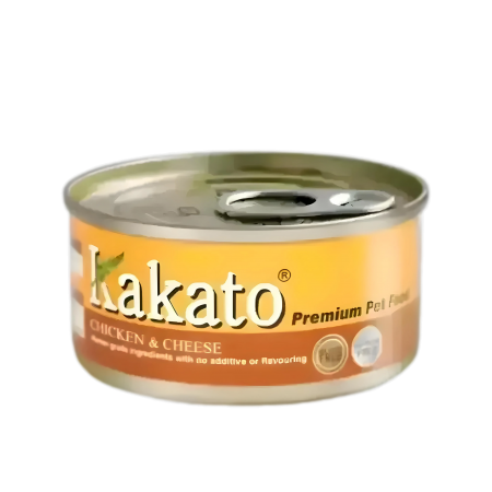 Kakato Pet Food Premium Chicken & Cheese 170g x12