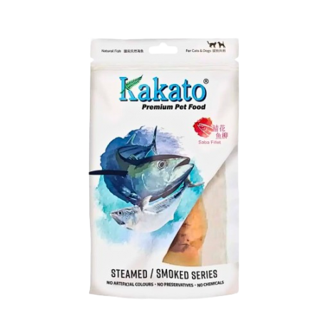 Kakato Pet Treat Smoked Saba Fillet 80g x2