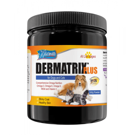 Kala Health Dermatrix Plus  For Healthy Skin & Shiny Coat For Dogs & Cats 240g