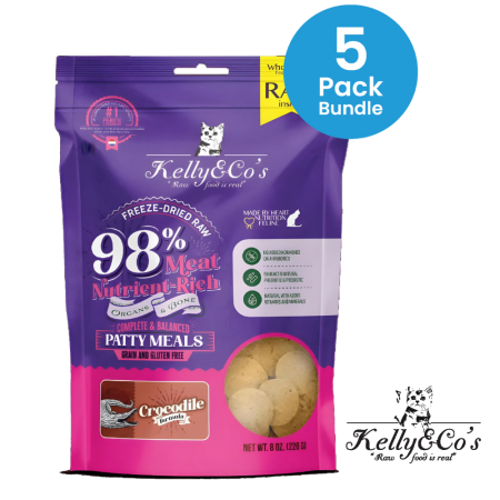 Kelly & Co's Cat Patty Meal Crocodile 226g (5 Pack Bundle)