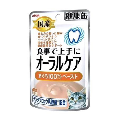 Aixia Cat Pouch Kenko Oral Care Tuna Paste 40g