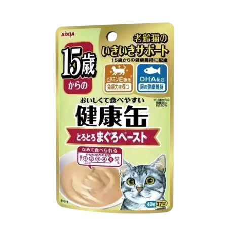 Aixia Cat Pouch Kenko above 15 years old Tuna Paste 40g X 12