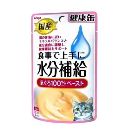 Aixia Cat Pouch Kenko Water Supplement Tuna Paste 40g
