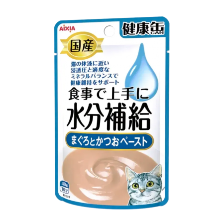 Aixia Kenko Pouch Water Supplement Tuna & Skipjack Tuna Paste 40g