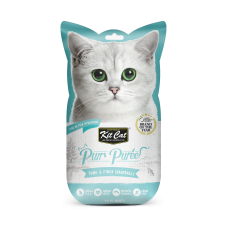 Kit Cat Purr Puree Tuna & Fiber (Hairball) 15g x 4pcs (3 Packs)