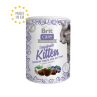 Brit Care Cat Superfruits Kitten Crunchy Snack with Coconut & Blueberry 100g (2 Tubs)