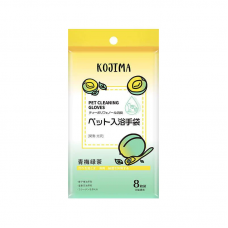 Kojima Pet Cleaning Glove Wipes Plum Green Tea 8pcs