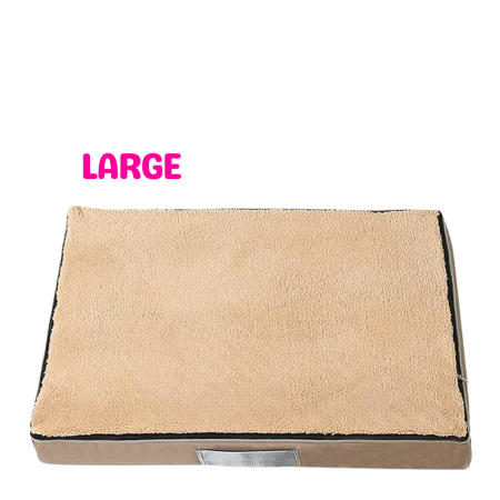 Lavish Memory Foam Bed for Dogs Beige (L)