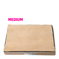 Lavish Memory Foam Bed for Dogs Beige (M)