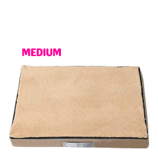 Lavish Memory Foam Bed for Dogs Beige (M)