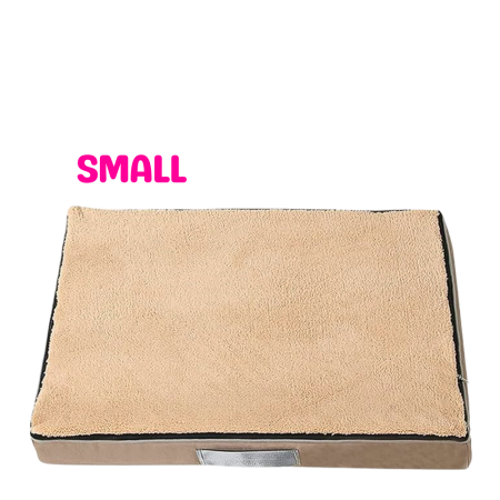 Lavish Memory Foam Bed for Dogs Beige (S)