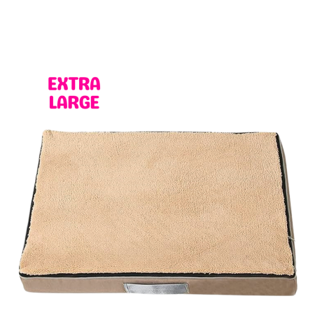 Lavish Memory Foam Bed for Dogs Beige (XL)