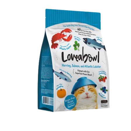 Loveabowl Cat Dry Food Grain-Free Herring Salmon & Atlantic Lobster 150g